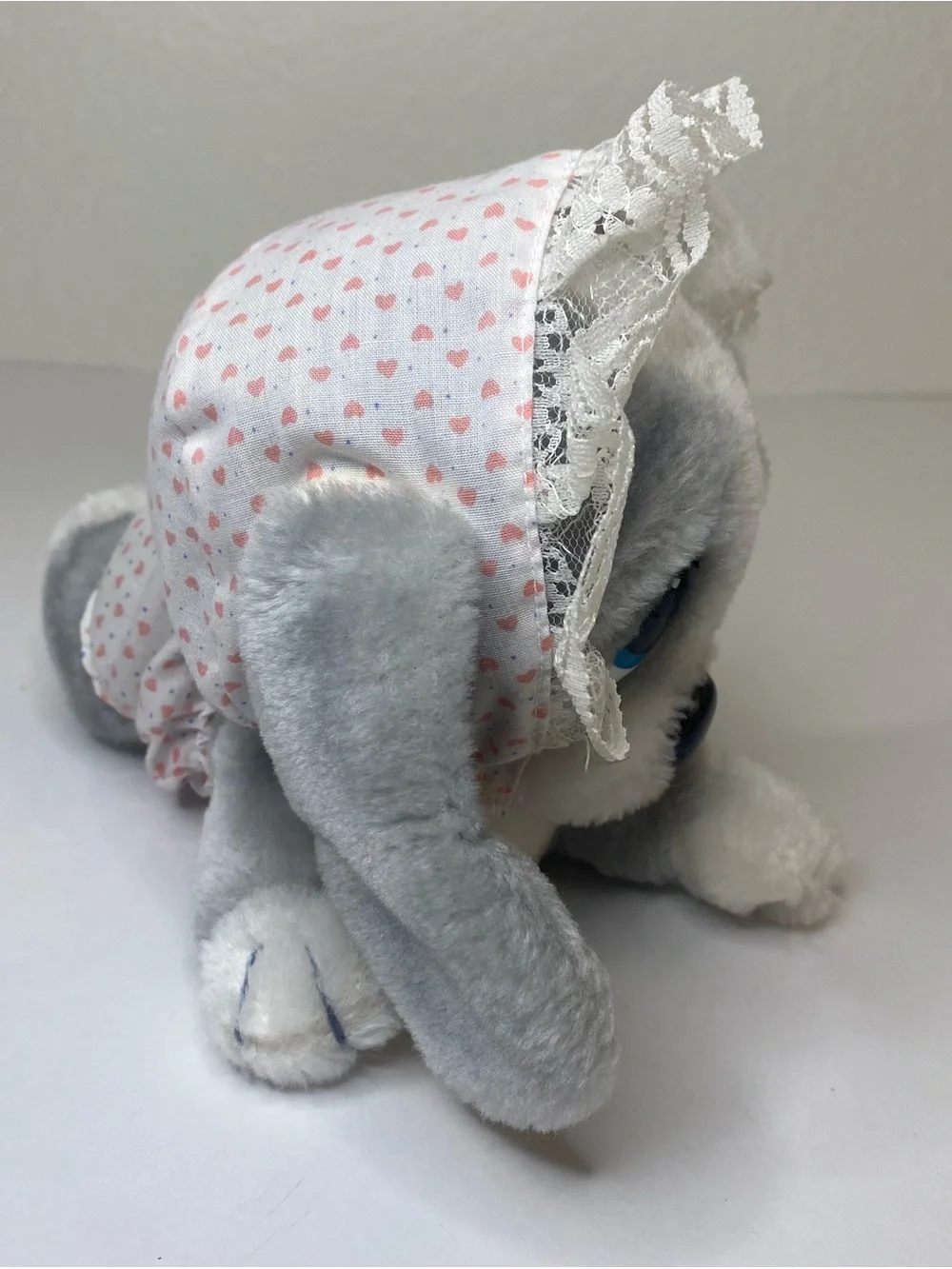 Applause Sad Sam Honey Plush With Heart Bonnet 8” Stuffed Animal Puppy Dog